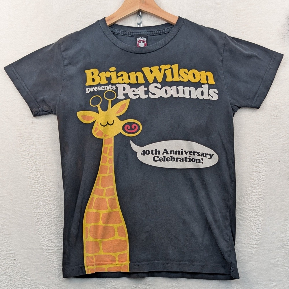 VTG Chaser T-Shirt Womens L Faded Black Brian Wilson Pet Sounds Giraffe USA Y2K
